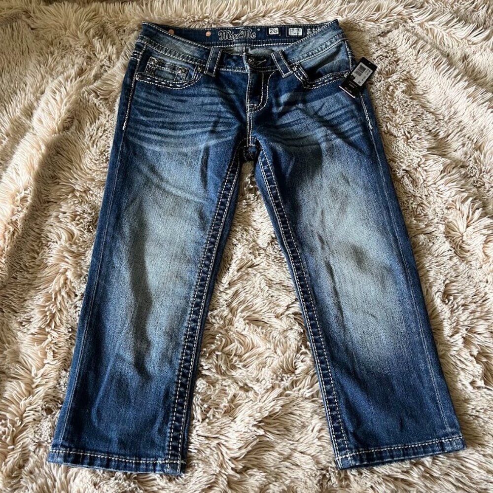 NEW Miss Me Capri Jeans 26 - Picture 4 of 5